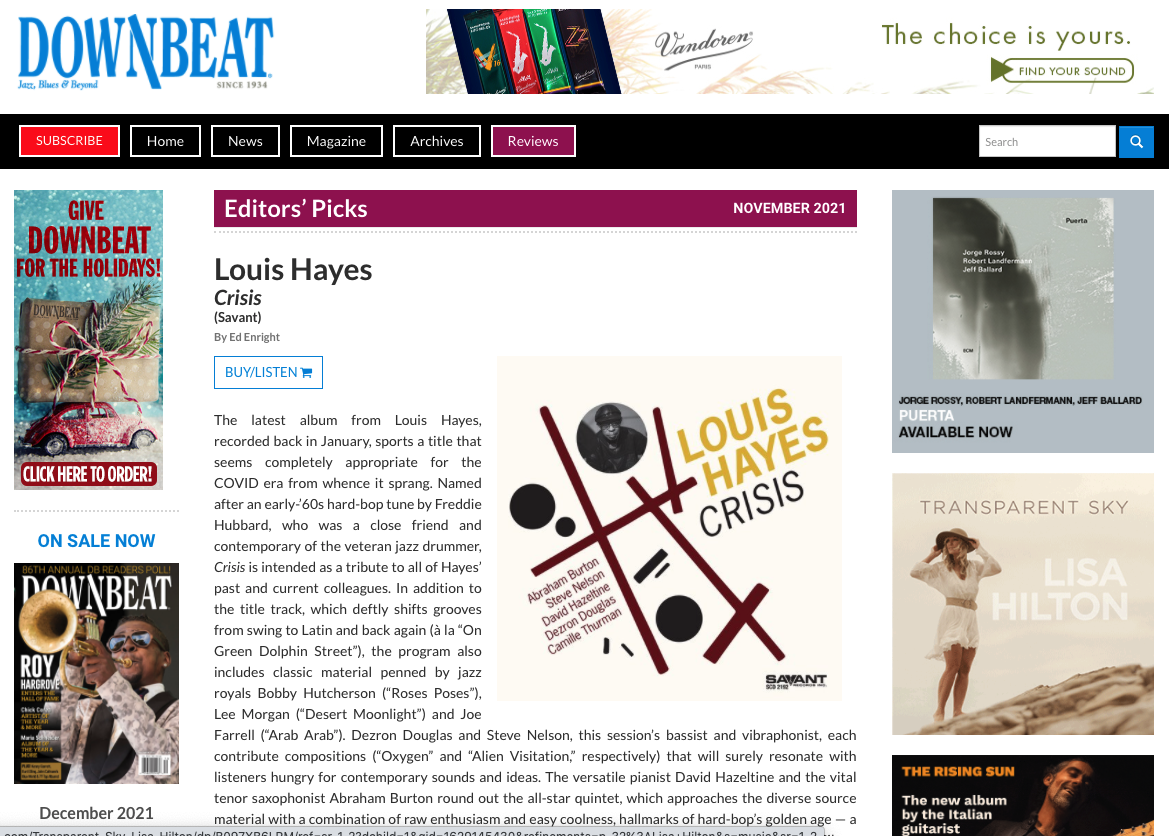 Downbeat Review